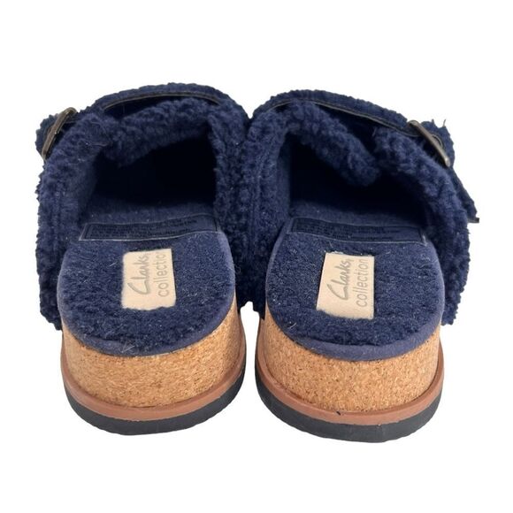 Clarks Brynn Slide Navy Textile - Picture 8 of 11